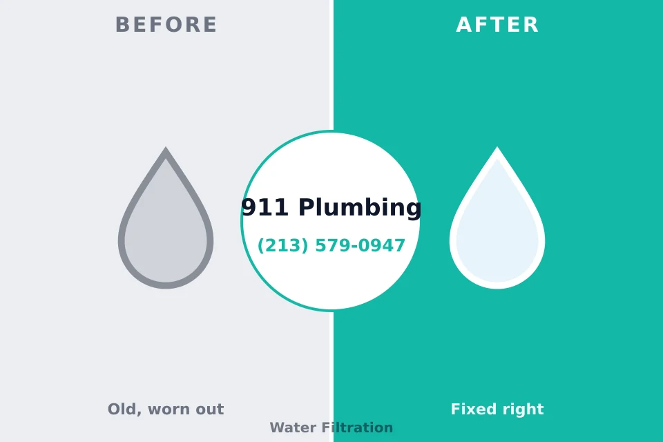 Before and after: plumbing repair Union City, GA